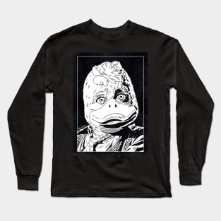 HOWARD THE DUCK (Black and White) Long Sleeve T-Shirt